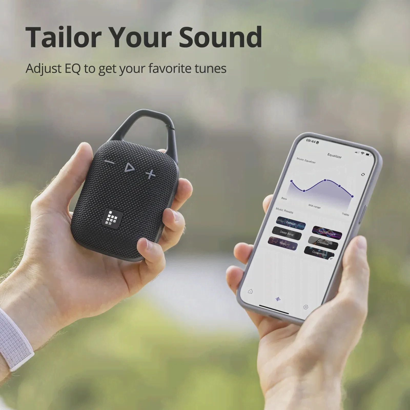 Динамик Tronsmart Mirtune H1 Ультрапортативный динамик с крючком, Bluetooth5.3, водонепроницаемость IPX7, время воспроизведения 20 часов, для кемпинга, на открытом воздухе (art.: 3920c8352118e)-3