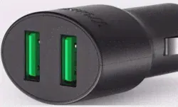 Автомобильное зарядное устройство Tronsmart "CC2TF", с поддержкой технологии VoltIQ