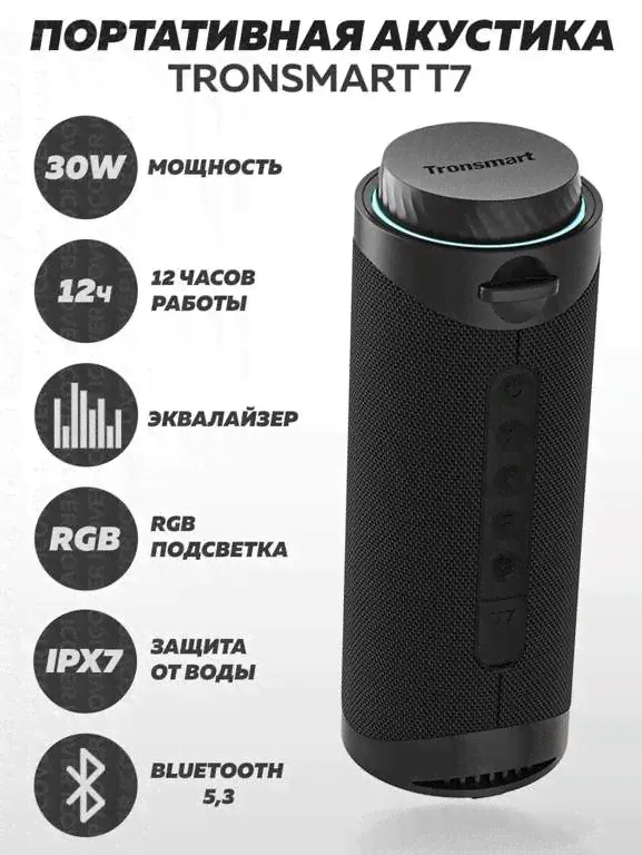 TRONSMART Портативная акустика Tronsmart T7 30Вт
