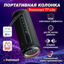 Портативная акустика Tronsmart T7 Lite 24W Black 933750